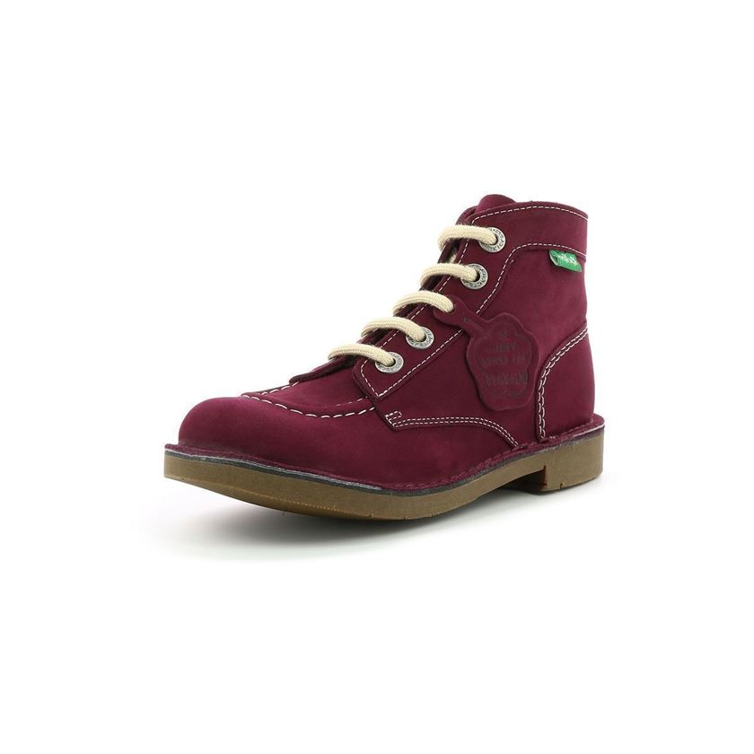 Kickers femme kick col bordeaux1756302_2 sur voshoes.com