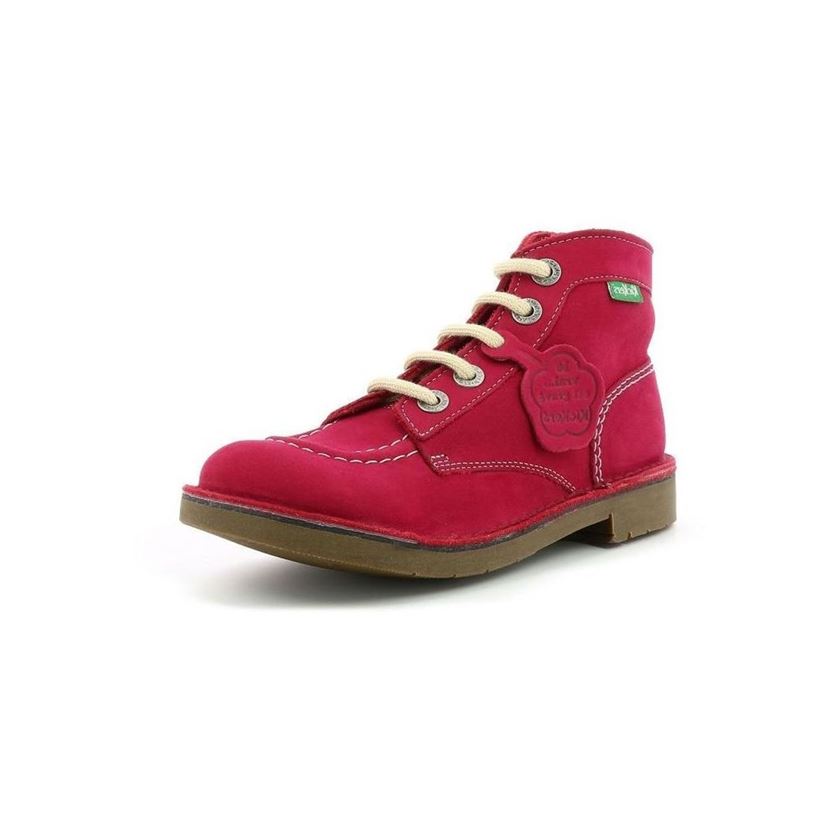 Kickers femme kick col rose1756303_2 sur voshoes.com