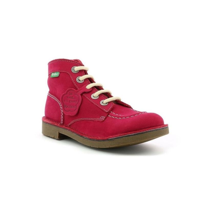 Kickers femme kick col rose1756303_3 sur voshoes.com