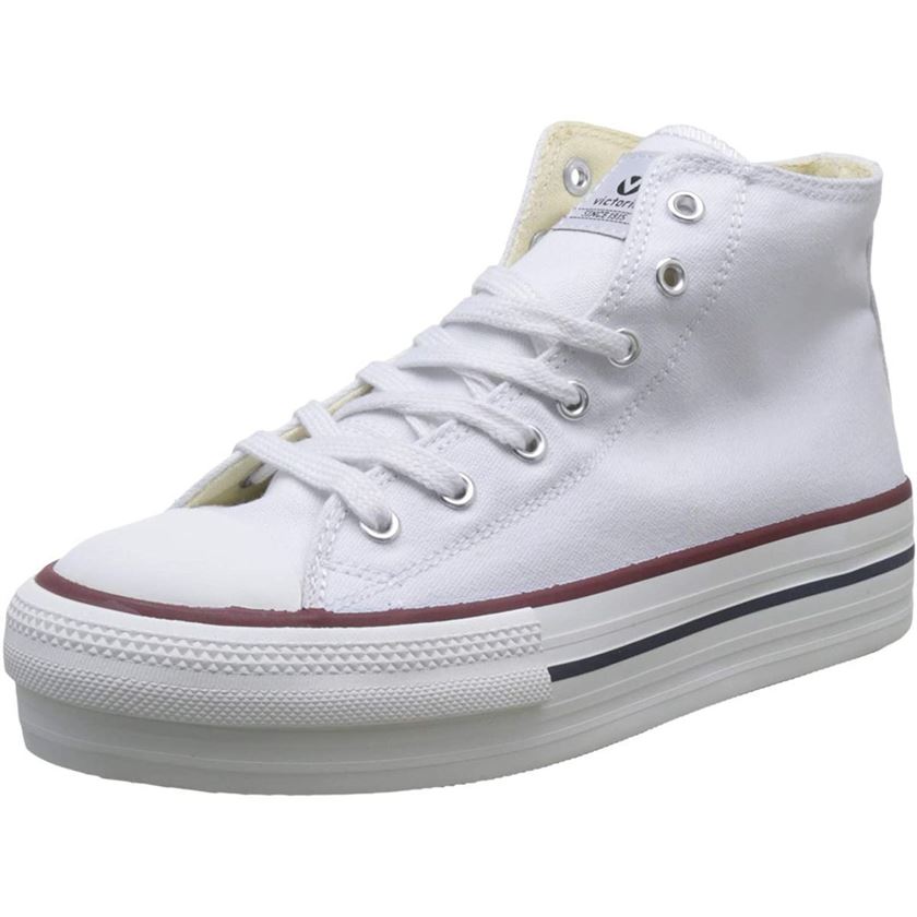 Victoria femme tribu doble botin lona blanc1761402_2 sur voshoes.com