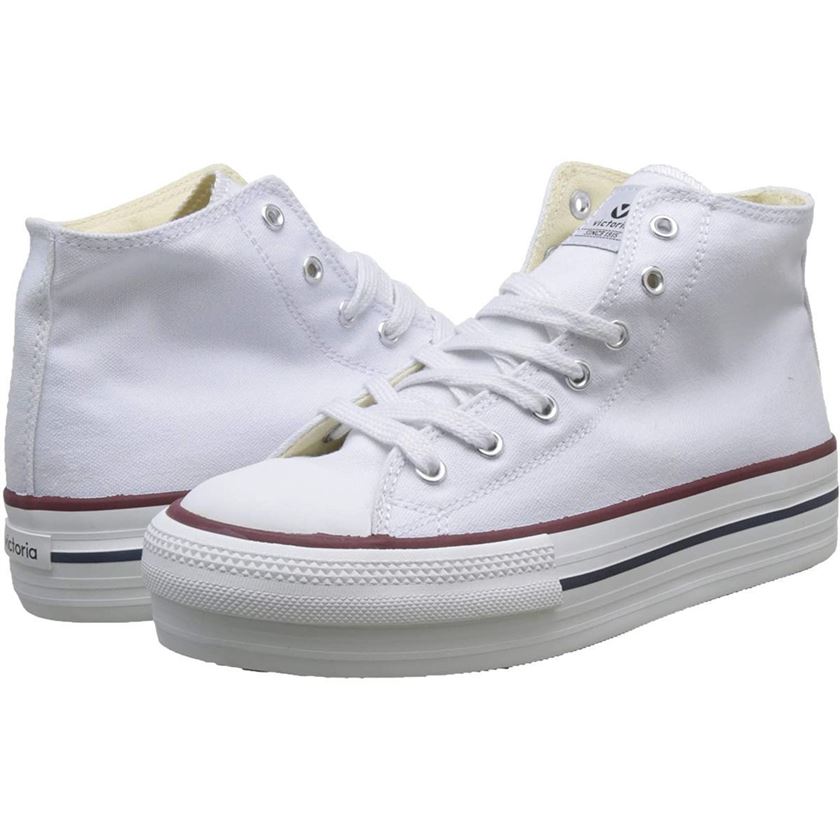 Victoria femme tribu doble botin lona blanc1761402_3 sur voshoes.com