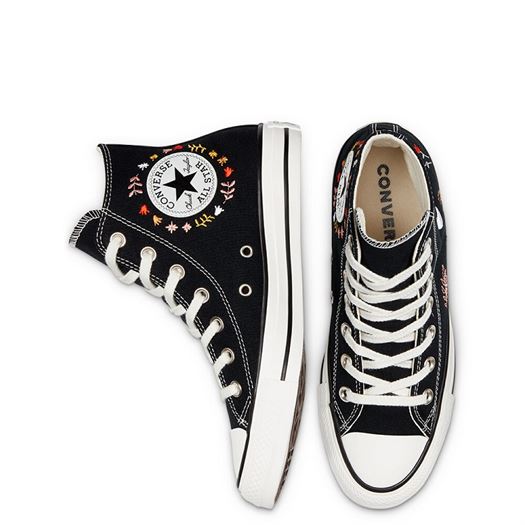 Converse femme chuck taylor all star   hi noir1768702_4 sur voshoes.com