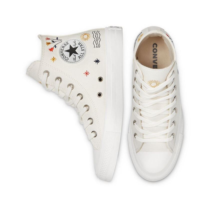 Converse femme chuck taylor all star   hi blanc1768703_5 sur voshoes.com