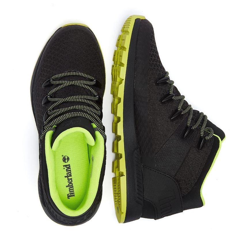 Timberland garcon sprint trekker mid fabric noir1769402_4 sur voshoes.com