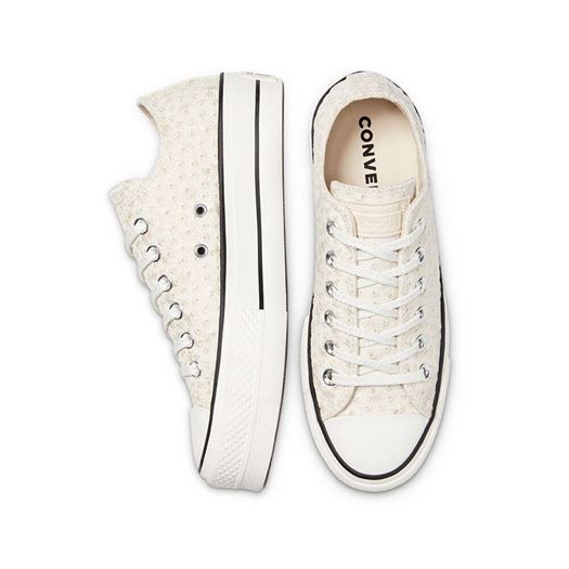 Converse femme ctas lift ox beige1774201_4 sur voshoes.com