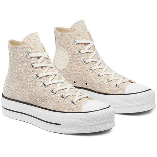 Converse femme chuck taylor all star lift beige1774301_2 sur voshoes.com