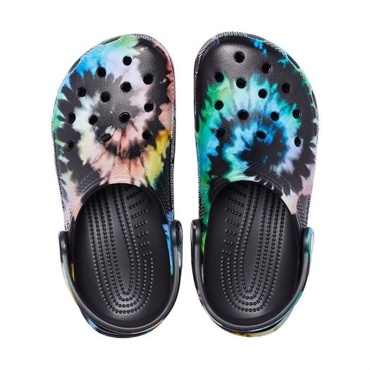 Crocs femme classic tiedye graphic clog multicolore1775301_4 sur voshoes.com