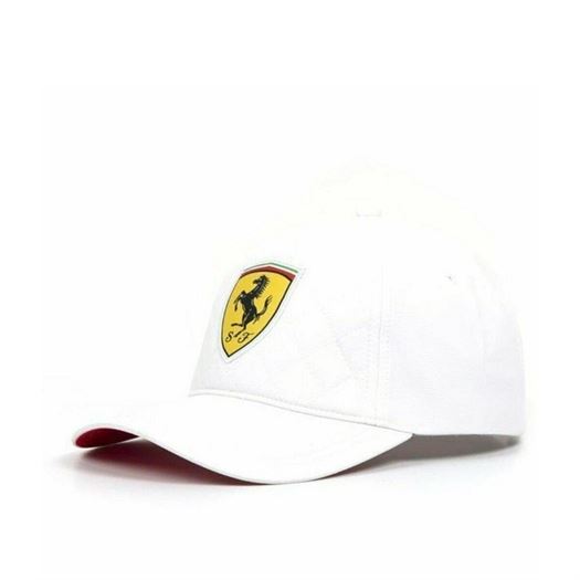 homme Ferrari homme ferrari sf fw quilt cap blanc