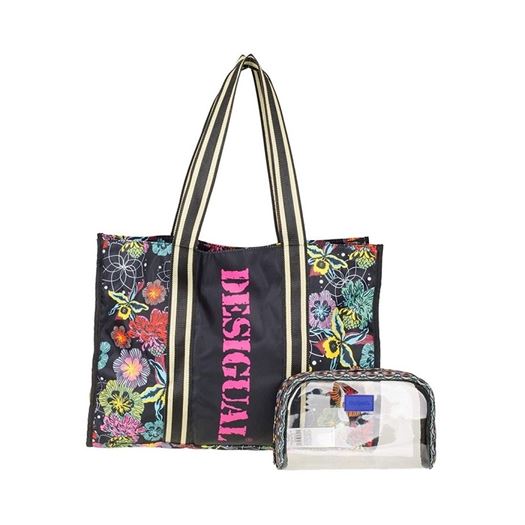 Desigual femme bolso inflight foldable noir1782401_2 sur voshoes.com