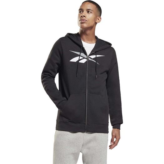 homme Reebok homme m nsw club hoodie fz bb noir