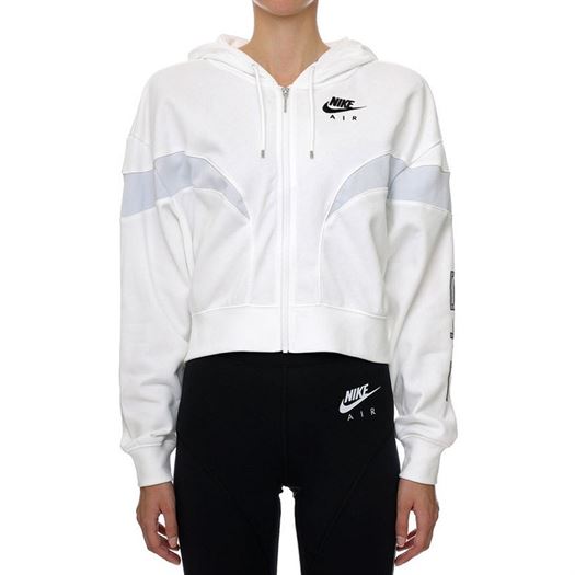 femme Nike femme w nsw air flc gx fz hoodie blanc