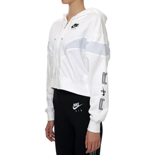 Nike femme w nsw air flc gx fz hoodie blanc1792001_4 sur voshoes.com