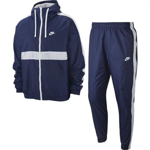 homme Nike homme m nsw ce trk suit hd wvn bleu