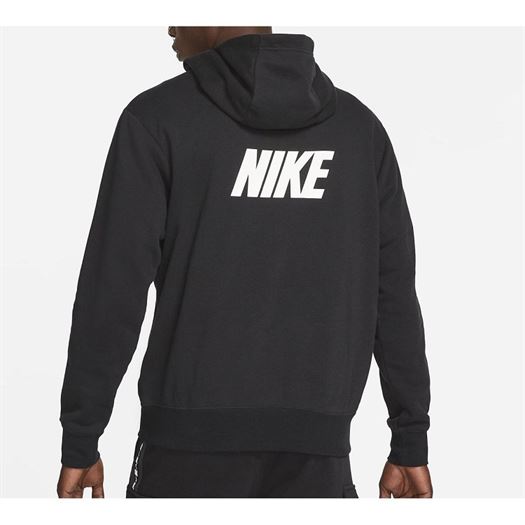 Nike homme m nsw repaet flc po hoodie nn noir1794601_2 sur voshoes.com