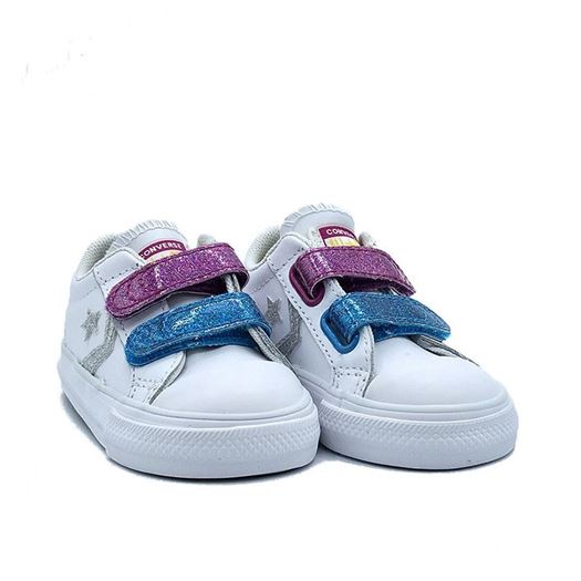 Converse fille star player 2v ox 21 blanc1805903_2 sur voshoes.com