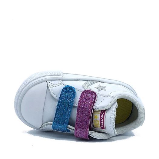 Converse fille star player 2v ox 21 blanc1805903_4 sur voshoes.com