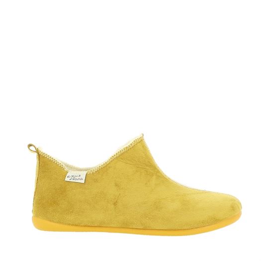 femme Maison de l espadrille femme bottillon laine jaune