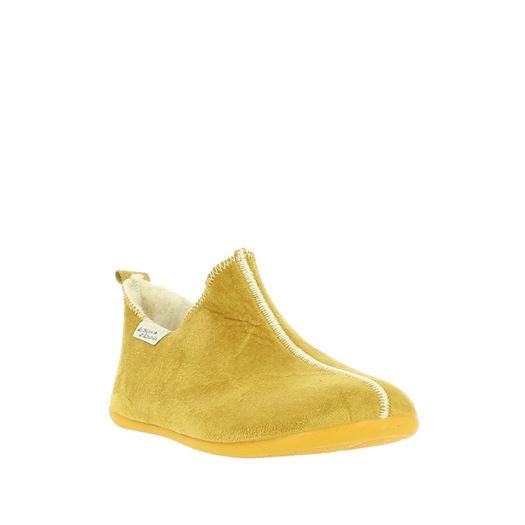 Maison de l espadrille femme bottillon laine jaune1808603_2 sur voshoes.com