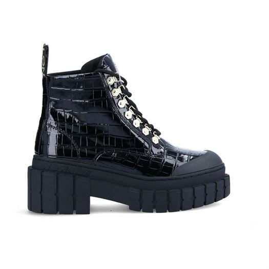 femme No name femme kross low boots patent kr noir