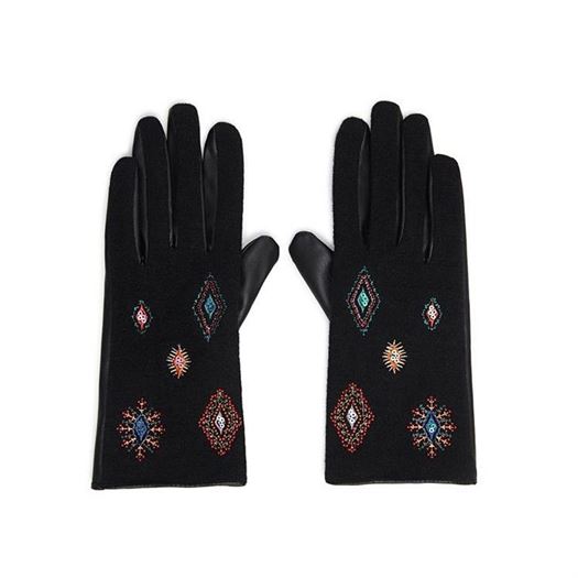 Desigual femme gloves juliy tribu hibrid noir1837001_2