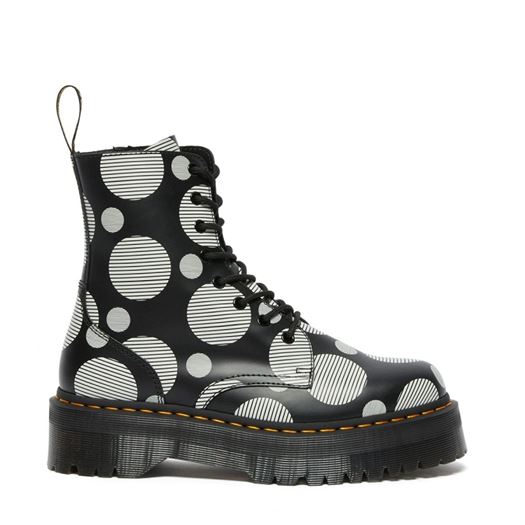 femme Dr martens femme 1460 polka noir