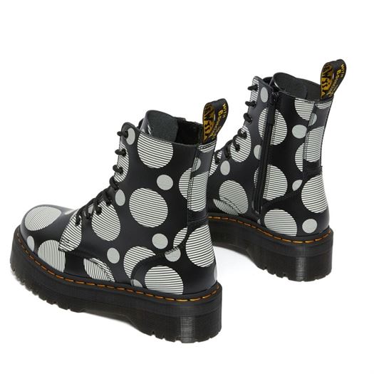 Dr martens femme 1460 polka noir1839401_3 sur voshoes.com