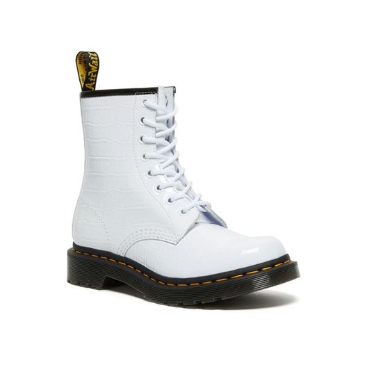 Dr martens femme 1460 w croco blanc1839601_2 sur voshoes.com