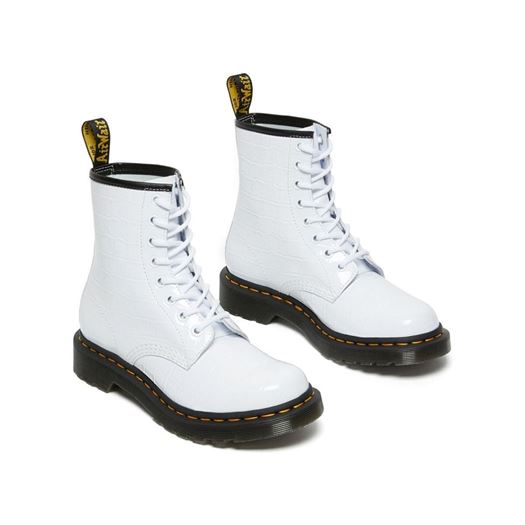 Dr martens femme 1460 w croco blanc1839601_3 sur voshoes.com