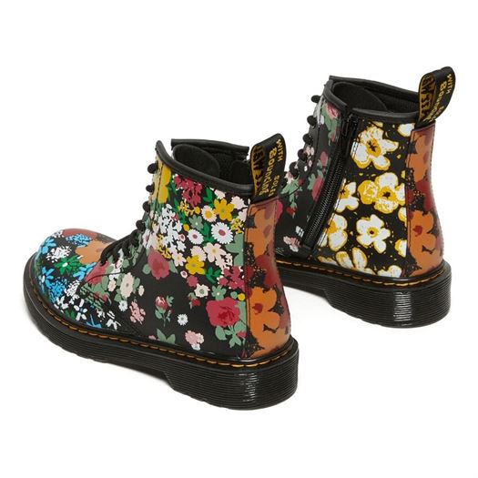 Dr martens fille 1460 floral j multicolore1840401_4 sur voshoes.com