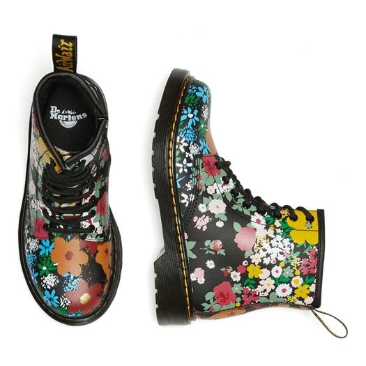 Dr martens fille 1460 floral j 1840401_5 sur voshoes.com