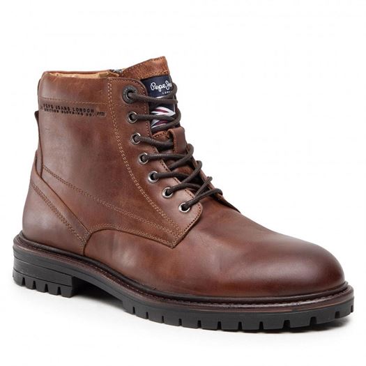 Pepe jeans homme ned boot lth warm marron1843801_2 sur voshoes.com