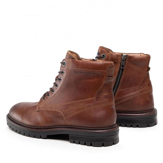 Pepe jeans homme ned boot lth warm marron1843801_3 sur voshoes.com