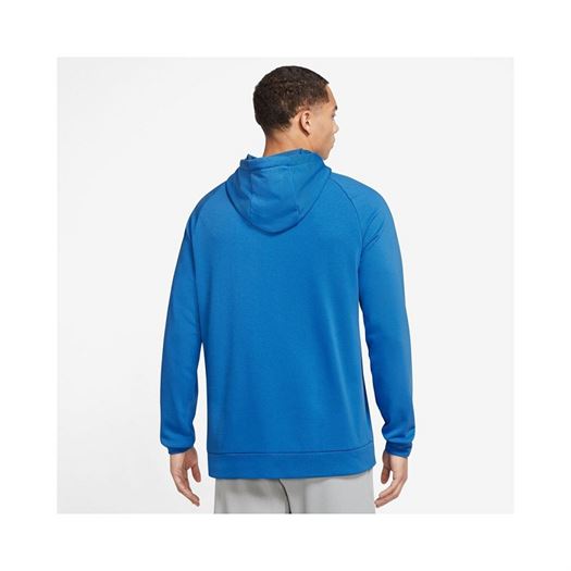 Nike homme m nk dry hoodie po swoosh bleu1850403_2 sur voshoes.com