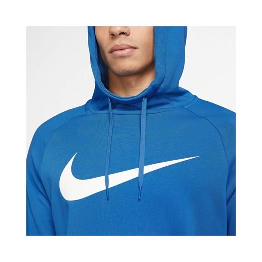 Nike homme m nk dry hoodie po swoosh bleu1850403_3 sur voshoes.com