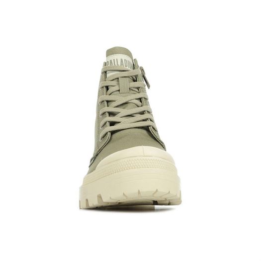 Palladium femme pallabase twill vert1860805_4 sur voshoes.com