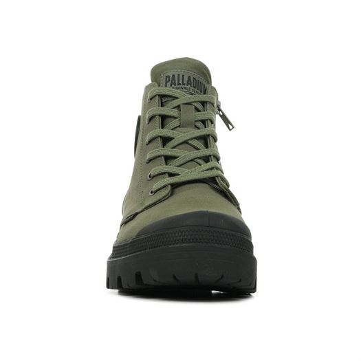 Palladium femme pallabase twill vert1860808_4 sur voshoes.com