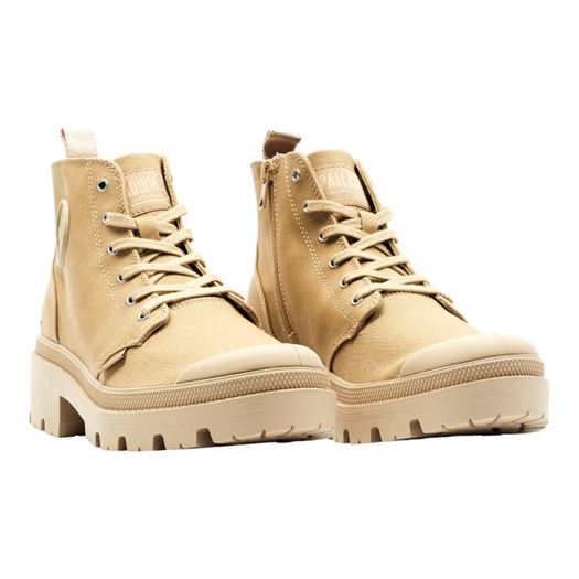 Palladium femme pallabase twill marron1860810_3 sur voshoes.com