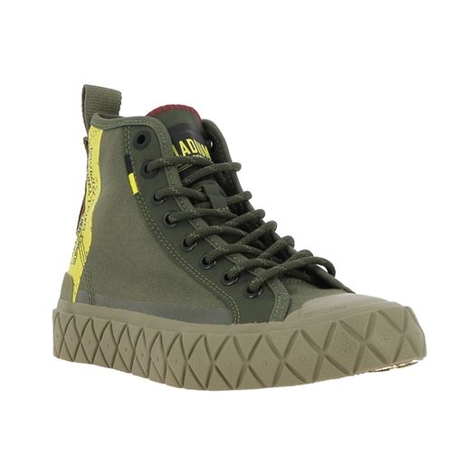 Palladium femme palla ace supply mid vert1861301_2 sur voshoes.com