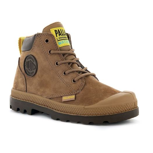 Palladium garcon pampa hi cuff wp  oz marron1862702_3 sur voshoes.com