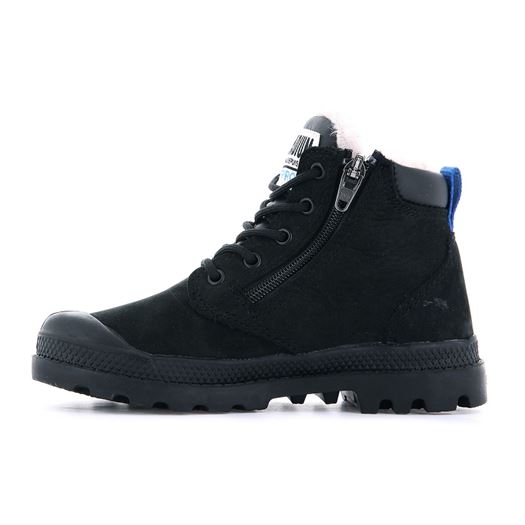 Palladium garcon pampa hi cuff wps oz noir1862801_2 sur voshoes.com