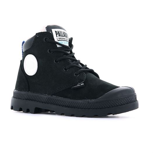 Palladium garcon pampa hi cuff wps oz noir1862801_3 sur voshoes.com