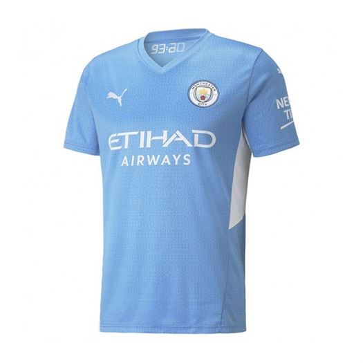 homme Puma homme mcfc home shirt blue bleu