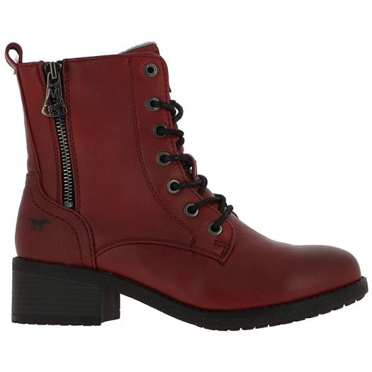 femme Mustang femme bottines zippees rouge