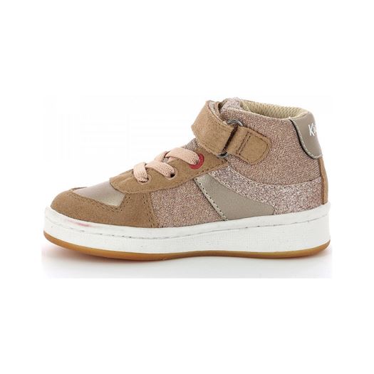 Kickers fille bilbon bb mid beige1873101_3 sur voshoes.com