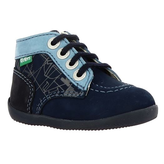 Kickers garcon bonzip2 bleu1873201_2 sur voshoes.com