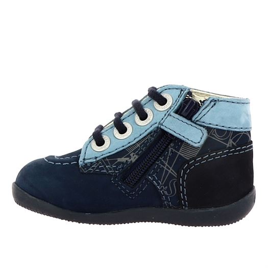 Kickers garcon bonzip2 bleu1873201_3 sur voshoes.com