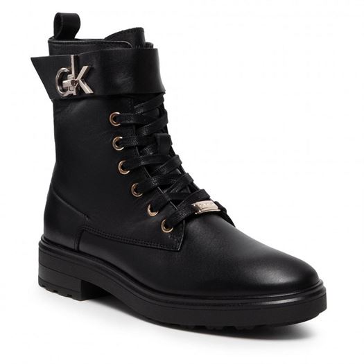 Calvin klein femme cleat biker boot noir1878701_2 sur voshoes.com