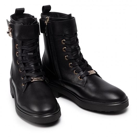 Calvin klein femme cleat biker boot noir1878701_4 sur voshoes.com