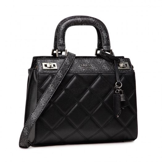 Guess femme katey luxury satchel noir1905501_2 sur voshoes.com