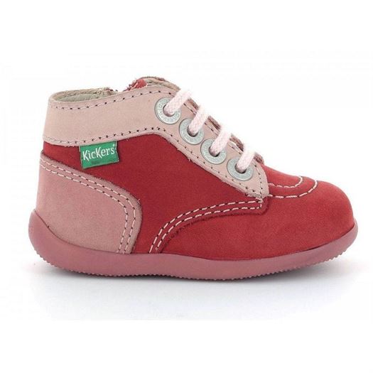 fille Kickers fille bonzip2 rose